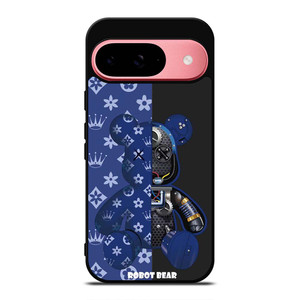 BEAR BRICK KAWS ROBOT BLUE Google Pixel 9 Case Cover BEAR BRICK KAWS ROBOT BLUE Google Pixel 9 Case Cover