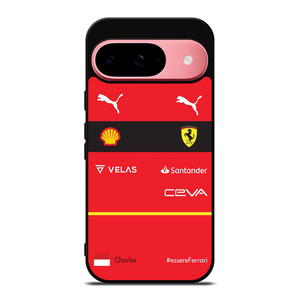 CHARLES LECRERC SCUDERIA FERRARI F1 KIT Google Pixel 9 Case Cover CHARLES LECRERC SCUDERIA FERRARI F1 KIT Google Pixel 9 Case Cover
