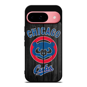 CHICAGO CUBS WOODEN ICON Google Pixel 9 Case Cover CHICAGO CUBS WOODEN ICON Google Pixel 9 Case Cover