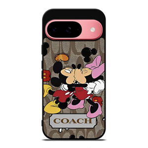 COACH NEW YORK MICKEY MOUSE KISSING Google Pixel 9 Case Cover COACH NEW YORK MICKEY MOUSE KISSING Google Pixel 9 Case Cover