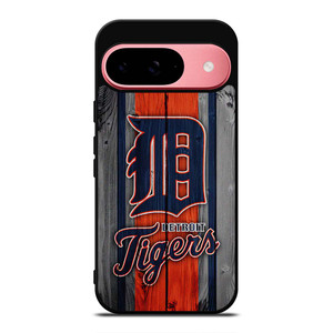 DETROIT TIGERS FOOTBALL WOOD LOGO Google Pixel 9 Case Cover DETROIT TIGERS FOOTBALL WOOD LOGO Google Pixel 9 Case Cover
