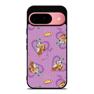 DISNEY LADY AND THE TRAMP PATTERN CARTOON Google Pixel 9 Case Cover DISNEY LADY AND THE TRAMP PATTERN CARTOON Google Pixel 9 Case Cover