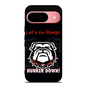GEORGIA BULLDOGS FOOTBALL HUNKER DOWN Google Pixel 9 Case Cover GEORGIA BULLDOGS FOOTBALL HUNKER DOWN Google Pixel 9 Case Cover