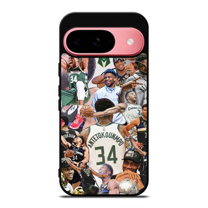 GIANNIS ANTETOKOUNMPO MILWAUKEE BUCKS COLLAGE Google Pixel 9 Case Cover