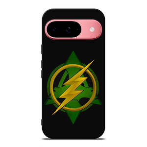 GREEN ARROW THE FLASH LOGO Google Pixel 9 Case Cover GREEN ARROW THE FLASH LOGO Google Pixel 9 Case Cover