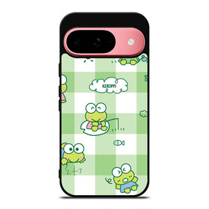 KEROPPI CARTOON TARTAN PATTERN Google Pixel 9 Case Cover KEROPPI CARTOON TARTAN PATTERN Google Pixel 9 Case Cover