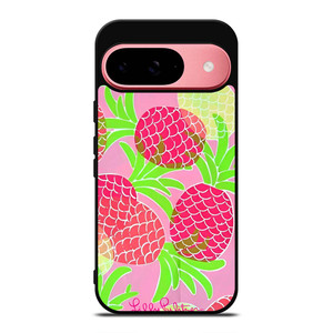 LILLY PULITZER PINK PINEAPPLE Google Pixel 9 Case Cover LILLY PULITZER PINK PINEAPPLE Google Pixel 9 Case Cover