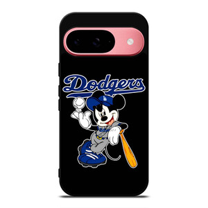 LOS ANGELES DODGERS MICKEY MOUSE BLACK Google Pixel 9 Case Cover LOS ANGELES DODGERS MICKEY MOUSE BLACK Google Pixel 9 Case Cover