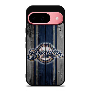 MILWAUKEE BREWERS BASEBALL WOODEN LOGO Google Pixel 9 Case Cover MILWAUKEE BREWERS BASEBALL WOODEN LOGO Google Pixel 9 Case Cover
