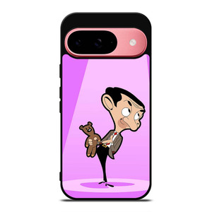 MR BEAN AND TEDDY BEAR CARTOON Google Pixel 9 Case Cover MR BEAN AND TEDDY BEAR CARTOON Google Pixel 9 Case Cover