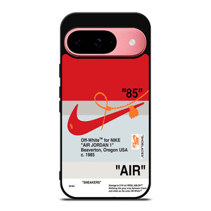 NIKE AIR JORDAN 1 OFF WHITE RED Google Pixel 9 Case Cover NIKE AIR JORDAN 1 OFF WHITE RED Google Pixel 9 Case Cover