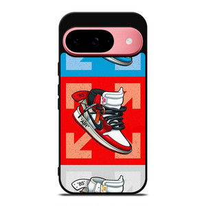 NIKE AIR JORDAN OFF WHITE SNEAKERS VECTOR Google Pixel 9 Case Cover NIKE AIR JORDAN OFF WHITE SNEAKERS VECTOR Google Pixel 9 Case Cover