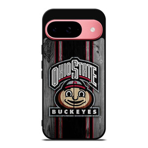 OHIO STATE BUCKEYES WOOD ICON Google Pixel 9 Case Cover OHIO STATE BUCKEYES WOOD ICON Google Pixel 9 Case Cover