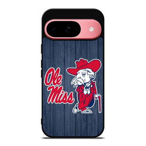 OLE MISS REBELS WOOD ICON Google Pixel 9 Case Cover OLE MISS REBELS WOOD ICON Google Pixel 9 Case Cover