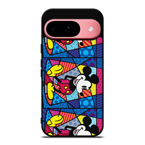 ROMERO BRITTO MICKEY MOUSE COLLAGE Google Pixel 9 Case Cover ROMERO BRITTO MICKEY MOUSE COLLAGE Google Pixel 9 Case Cover