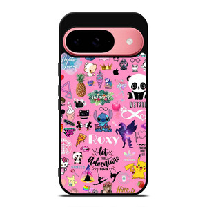 ROXY CARTOON PINK COLLAGE Google Pixel 9 Case Cover ROXY CARTOON PINK COLLAGE Google Pixel 9 Case Cover