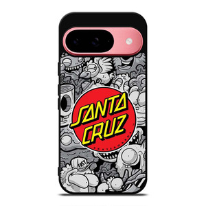 SANTA CRUZ SKATEBOARD DOODLE CARTOON Google Pixel 9 Case Cover SANTA CRUZ SKATEBOARD DOODLE CARTOON Google Pixel 9 Case Cover