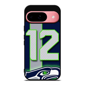 SEATTLE SEAHAWKS NFL 12 MAN LOGO Google Pixel 9 Case Cover SEATTLE SEAHAWKS NFL 12 MAN LOGO Google Pixel 9 Case Cover