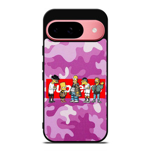 SUPREME THE SIMPSONS CAMO PURPLE Google Pixel 9 Case Cover SUPREME THE SIMPSONS CAMO PURPLE Google Pixel 9 Case Cover