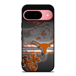 TEXAS LONGHORNS METAL SYMBOL Google Pixel 9 Case Cover TEXAS LONGHORNS METAL SYMBOL Google Pixel 9 Case Cover