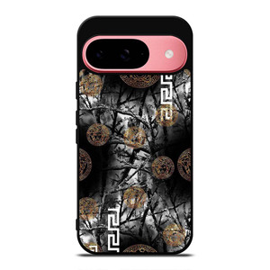 VERCASE CAMO LEAF BLACK WHITE Google Pixel 9 Case Cover VERCASE CAMO LEAF BLACK WHITE Google Pixel 9 Case Cover