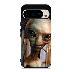 ALIEN MIDDLE FINGER SMOKING Google Pixel 9 Pro Case Cover ALIEN MIDDLE FINGER SMOKING Google Pixel 9 Pro Case Cover