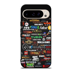 ALL GAMES LOGO CROSSOVER Google Pixel 9 Pro Case Cover ALL GAMES LOGO CROSSOVER Google Pixel 9 Pro Case Cover