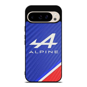 ALPINE AUTOMOBILES BLUE CARBON Google Pixel 9 Pro Case Cover ALPINE AUTOMOBILES BLUE CARBON Google Pixel 9 Pro Case Cover