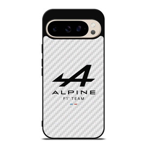 ALPINE F1 TEAM FORMULA ONE WHITE CARBON Google Pixel 9 Pro Case Cover ALPINE F1 TEAM FORMULA ONE WHITE CARBON Google Pixel 9 Pro Case Cover