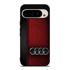 AUDI LOGO LEATHER Google Pixel 9 Pro Case Cover AUDI LOGO LEATHER Google Pixel 9 Pro Case Cover