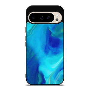 BLUE LIQUID TEXTURE Google Pixel 9 Pro Case Cover BLUE LIQUID TEXTURE Google Pixel 9 Pro Case Cover