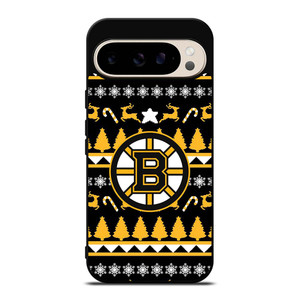 BOSTON BRUINS CHRISTMAS PATTERN Google Pixel 9 Pro Case Cover BOSTON BRUINS CHRISTMAS PATTERN Google Pixel 9 Pro Case Cover