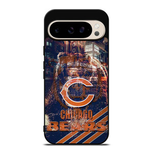 CHICAGO BEARS FOOTBALL RUSTY SYMBOL Google Pixel 9 Pro Case Cover CHICAGO BEARS FOOTBALL RUSTY SYMBOL Google Pixel 9 Pro Case Cover