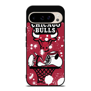 CHICAGO BULLS SNOOPY CARTOON Google Pixel 9 Pro Case Cover CHICAGO BULLS SNOOPY CARTOON Google Pixel 9 Pro Case Cover