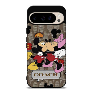 COACH NEW YORK MICKEY MOUSE KISSING Google Pixel 9 Pro Case Cover COACH NEW YORK MICKEY MOUSE KISSING Google Pixel 9 Pro Case Cover