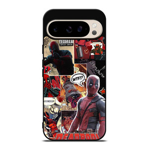 DEADPOOL SUPERHERO COLLAGE Google Pixel 9 Pro Case Cover DEADPOOL SUPERHERO COLLAGE Google Pixel 9 Pro Case Cover
