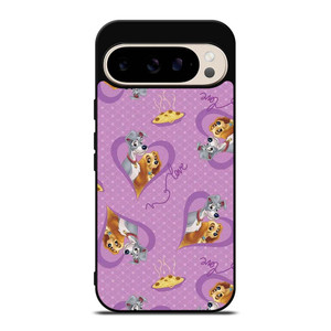 DISNEY LADY AND THE TRAMP PATTERN CARTOON Google Pixel 9 Pro Case Cover DISNEY LADY AND THE TRAMP PATTERN CARTOON Google Pixel 9 Pro Case Cover