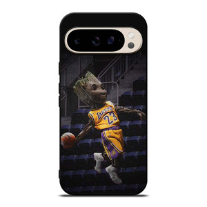 GROOT LEBRON JAMES LA LAKERS NBA Google Pixel 9 Pro Case Cover GROOT LEBRON JAMES LA LAKERS NBA Google Pixel 9 Pro Case Cover