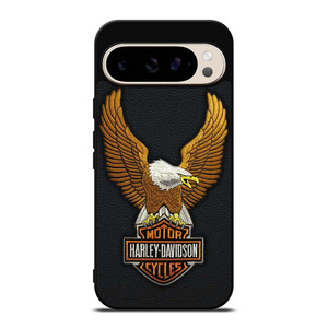 HARLEY DAVIDSON MOTORCYCLES LEATHER EMBOSS Google Pixel 9 Pro Case Cover HARLEY DAVIDSON MOTORCYCLES LEATHER EMBOSS Google Pixel 9 Pro Case Cover