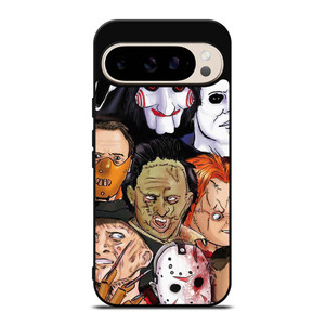 HORROR MOVIES CHARACTERS COLLECTION Google Pixel 9 Pro Case Cover HORROR MOVIES CHARACTERS COLLECTION Google Pixel 9 Pro Case Cover