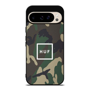 HUF ARMY CAMO LOGO Google Pixel 9 Pro Case Cover HUF ARMY CAMO LOGO Google Pixel 9 Pro Case Cover