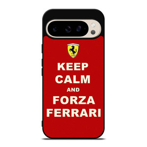 KEEP CALM AND FORZA FERRARI Google Pixel 9 Pro Case Cover KEEP CALM AND FORZA FERRARI Google Pixel 9 Pro Case Cover