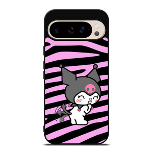 KUROMI ZEBRA PATTERN Google Pixel 9 Pro Case Cover KUROMI ZEBRA PATTERN Google Pixel 9 Pro Case Cover