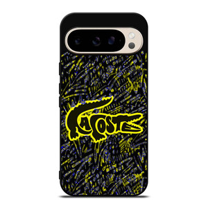 LACOSTE YELLOW PATTERN Google Pixel 9 Pro Case Cover LACOSTE YELLOW PATTERN Google Pixel 9 Pro Case Cover