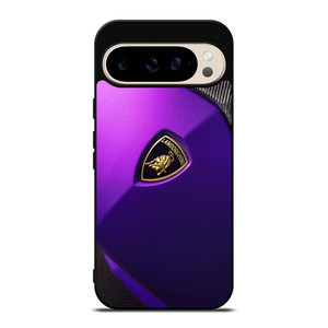 LAMBORGHINI PURPLE CARBON EMBLEM Google Pixel 9 Pro Case Cover LAMBORGHINI PURPLE CARBON EMBLEM Google Pixel 9 Pro Case Cover
