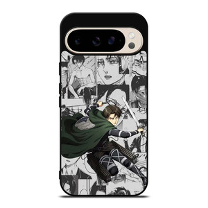 LEVI ACKERMAN ATTACK ON TITANS MANGA COLLAGE Google Pixel 9 Pro Case Cover LEVI ACKERMAN ATTACK ON TITANS MANGA COLLAGE Google Pixel 9 Pro Case Cover