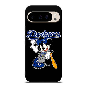 LOS ANGELES DODGERS MICKEY MOUSE BLACK Google Pixel 9 Pro Case Cover LOS ANGELES DODGERS MICKEY MOUSE BLACK Google Pixel 9 Pro Case Cover