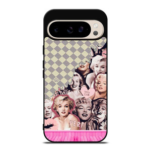 MARILYN MONROE PINK COLLAGE Google Pixel 9 Pro Case Cover MARILYN MONROE PINK COLLAGE Google Pixel 9 Pro Case Cover