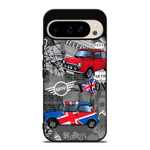 MINI COOPER LONDON COLLAGE Google Pixel 9 Pro Case Cover MINI COOPER LONDON COLLAGE Google Pixel 9 Pro Case Cover