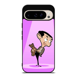MR BEAN AND TEDDY BEAR CARTOON Google Pixel 9 Pro Case Cover MR BEAN AND TEDDY BEAR CARTOON Google Pixel 9 Pro Case Cover